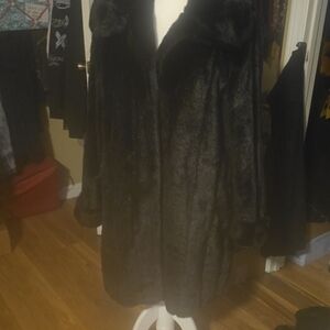 Dennis Basso Black and Gray Patterned Jacket